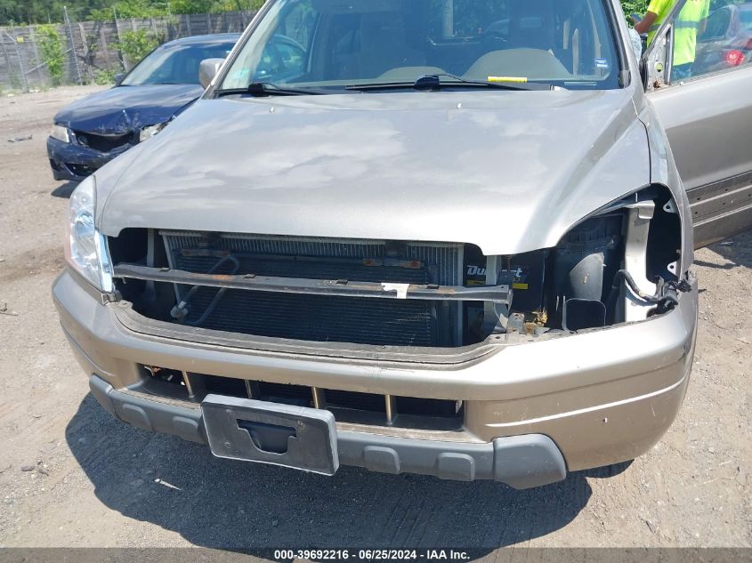 2005 Honda Pilot Ex VIN: 2HKYF184X5H562982 Lot: 39692216