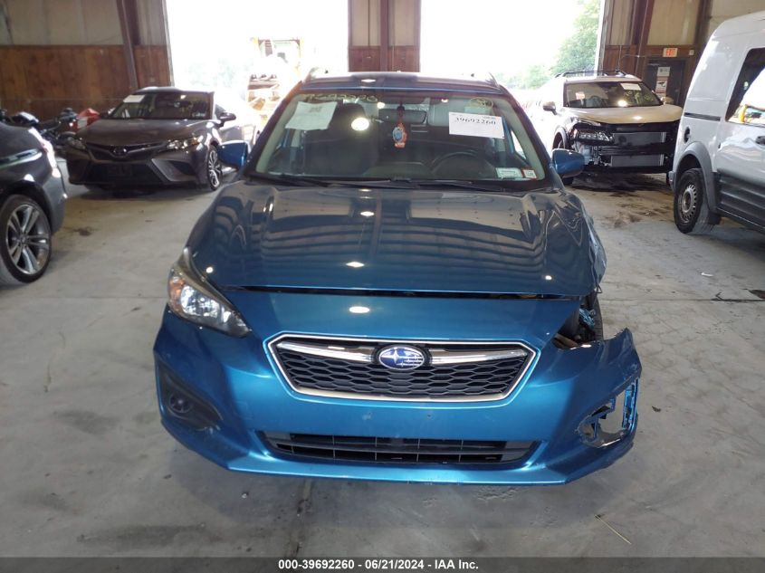 2018 Subaru Impreza 2.0I Premium VIN: 4S3GTAB65J3719239 Lot: 39692260