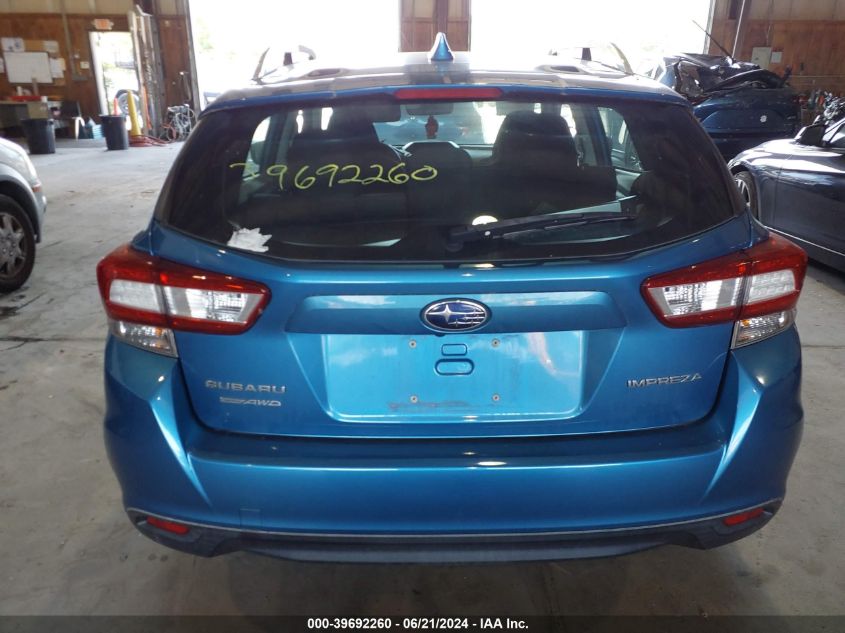 2018 Subaru Impreza 2.0I Premium VIN: 4S3GTAB65J3719239 Lot: 39692260