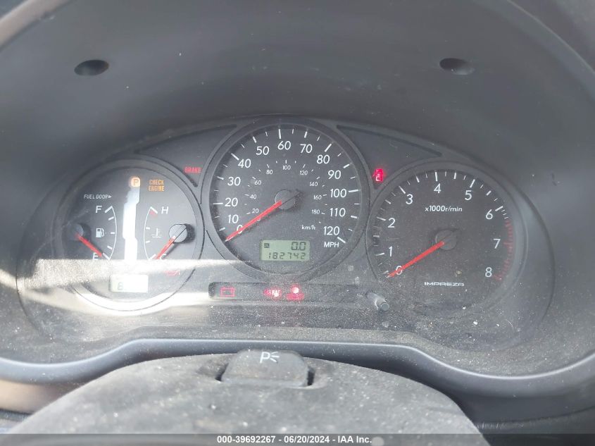 2007 Subaru Impreza 2.5I VIN: JF1GD61647H507980 Lot: 39692267