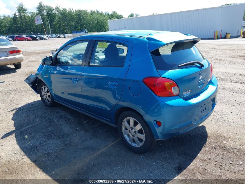 2014 Mitsubishi Mirage Es VIN: ML32A4HJ1EH009988 Lot: 39692269