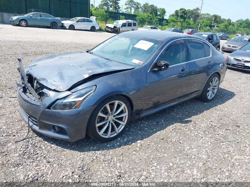 2011 Infiniti G37 VIN: JN1CV6AR5BM351824 Lot: 39692273