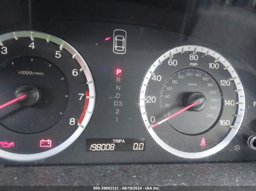 2009 Honda Accord 2.4 Lx VIN: 1HGCP26339A066458 Lot: 39692331