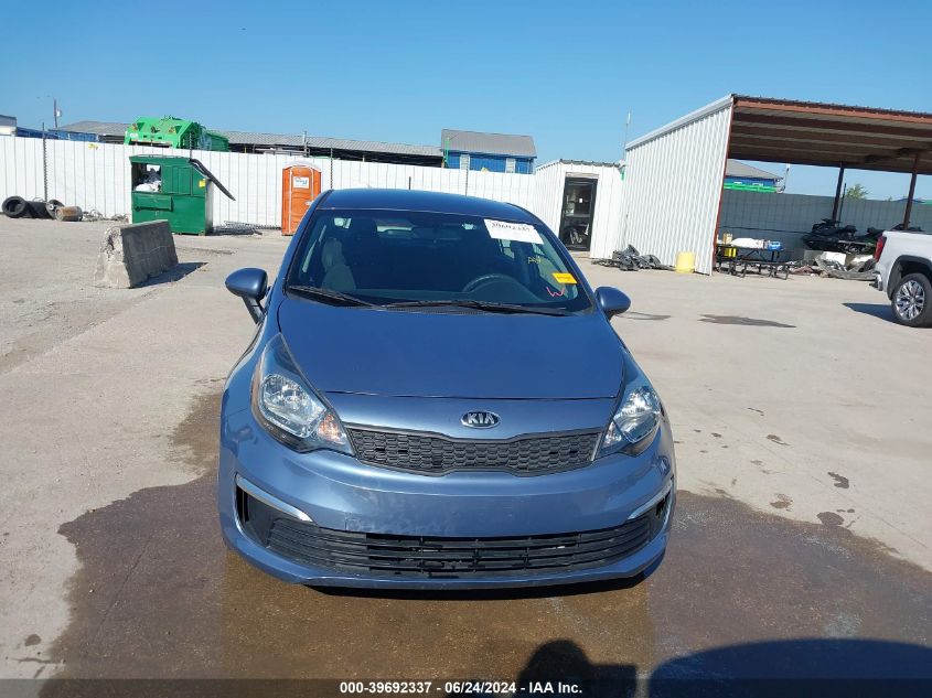 2016 Kia Rio Lx VIN: KNADM4A34G6663243 Lot: 39692337