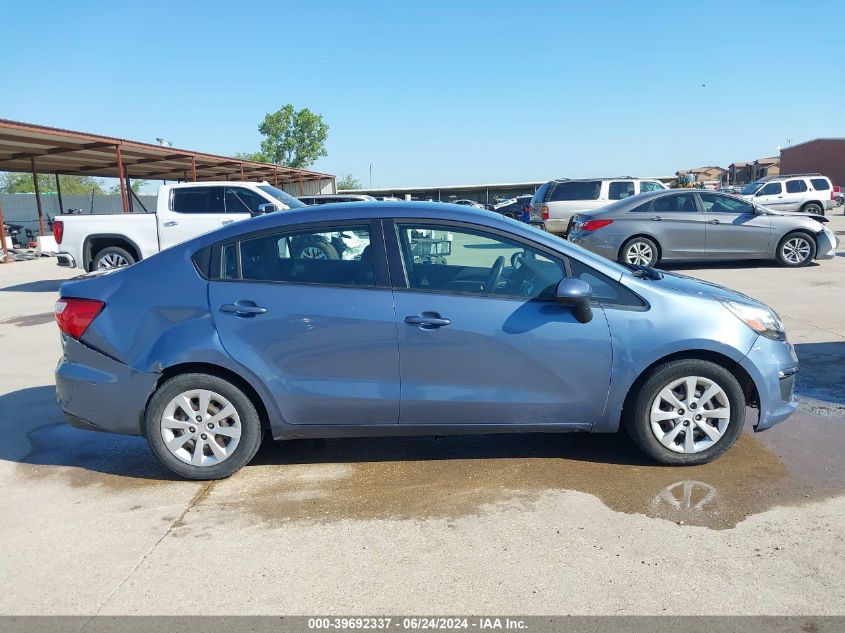 2016 Kia Rio Lx VIN: KNADM4A34G6663243 Lot: 39692337