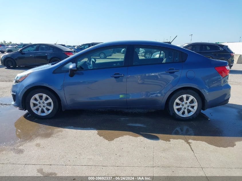 2016 Kia Rio Lx VIN: KNADM4A34G6663243 Lot: 39692337