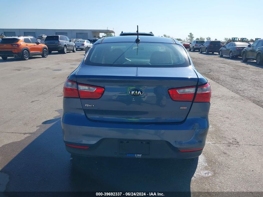 2016 Kia Rio Lx VIN: KNADM4A34G6663243 Lot: 39692337