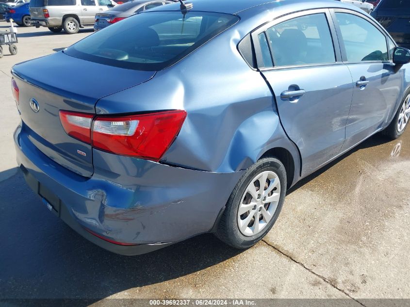 2016 Kia Rio Lx VIN: KNADM4A34G6663243 Lot: 39692337