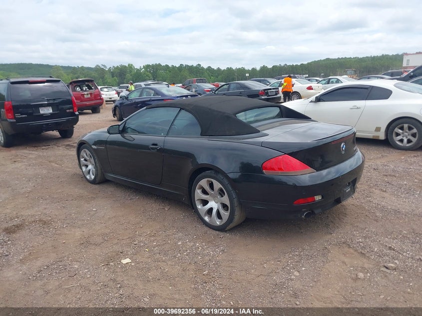 2007 BMW 650 I VIN: WBAEK13507CN83186 Lot: 39692356