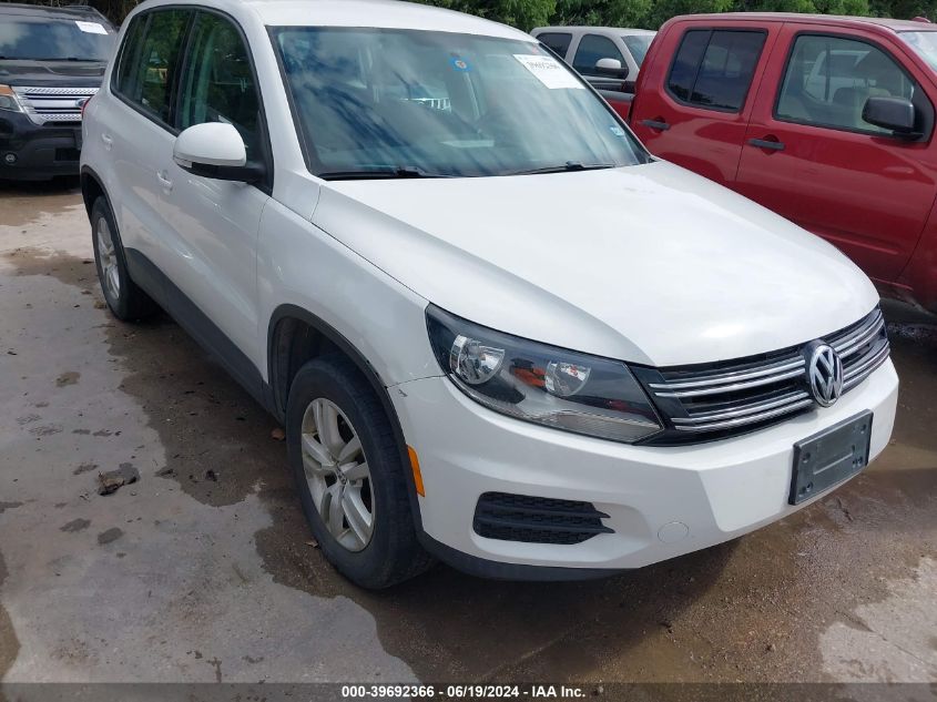 2013 Volkswagen Tiguan S VIN: WVGAV7AX3DW553587 Lot: 39692366