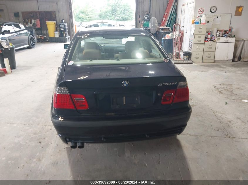 2001 BMW 330I VIN: WBAAV53441JR79547 Lot: 39692380
