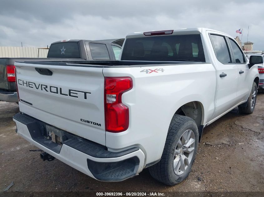 2022 Chevrolet Silverado Ltd K1500 Custom VIN: 3GCPYBEK1NG145824 Lot: 39692396