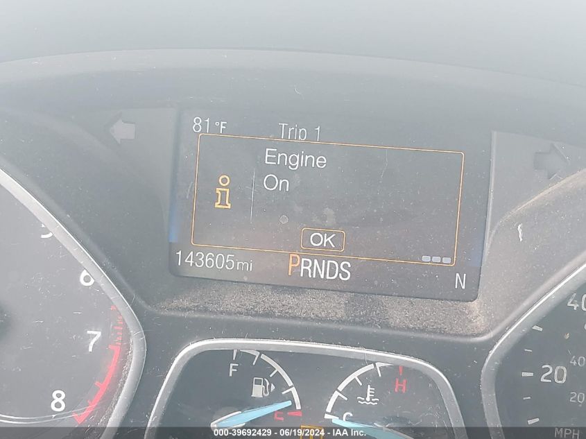 2018 Ford Focus Titanium VIN: 1FADP3J21JL326619 Lot: 39692429