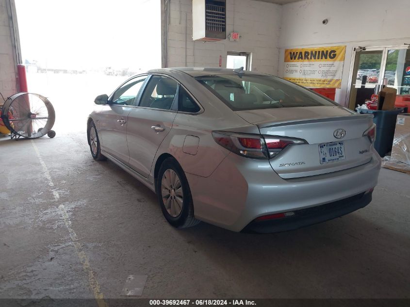 2016 Hyundai Sonata Hybrid Se VIN: KMHE24L1XGA035382 Lot: 39692467