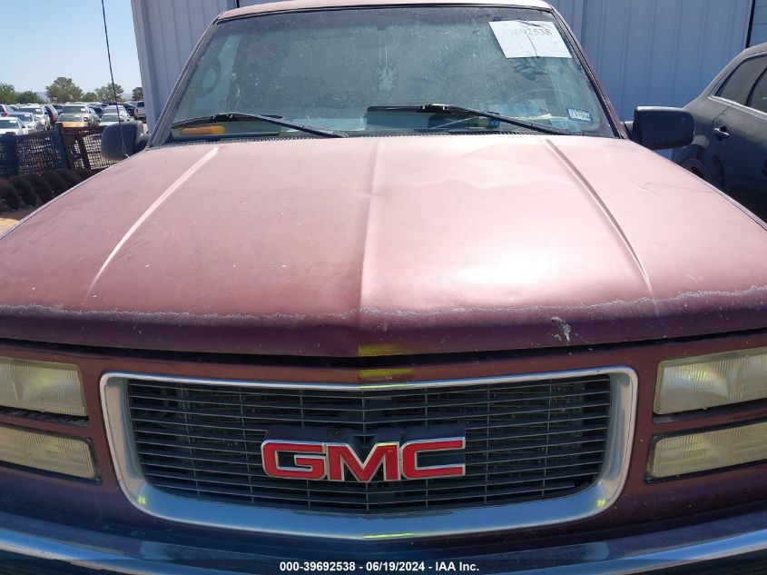 1998 GMC Sierra 1500 Sl Wideside VIN: 1GTEK19M3WE520782 Lot: 39692538