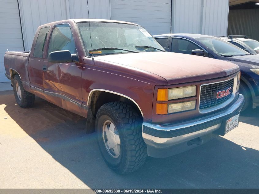 1998 GMC Sierra 1500 Sl Wideside VIN: 1GTEK19M3WE520782 Lot: 39692538