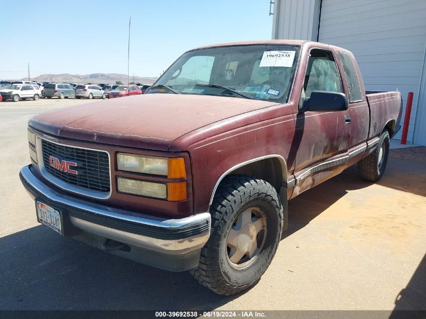 1998 GMC Sierra 1500 Sl Wideside VIN: 1GTEK19M3WE520782 Lot: 39692538