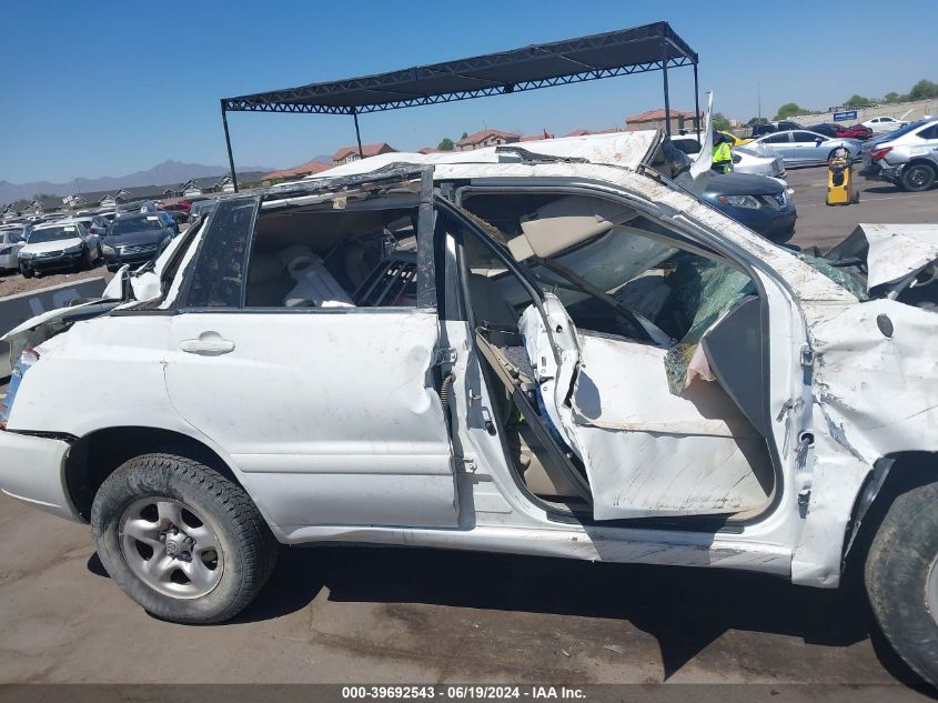 2003 Toyota Highlander VIN: JTEGD21A230066992 Lot: 39692543