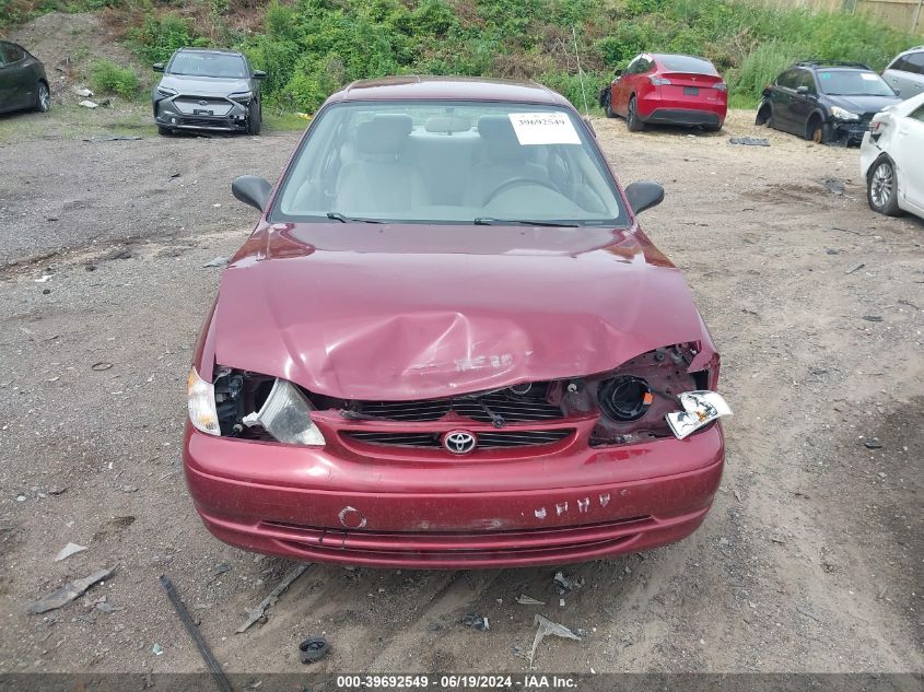 2000 Toyota Corolla Ve VIN: 1NXBR12E7YZ393153 Lot: 39692549