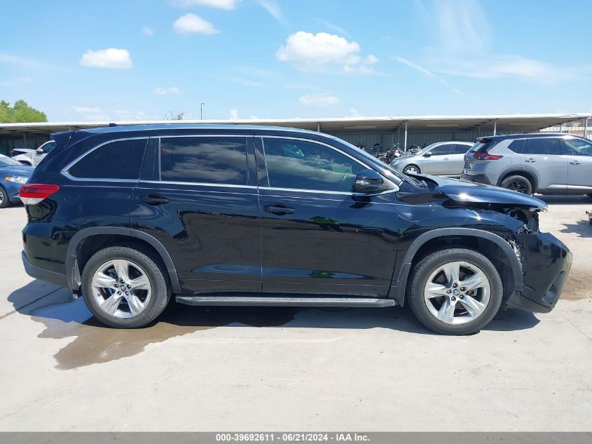 2018 Toyota Highlander Limited VIN: 5TDYZRFH8JS237800 Lot: 39692611