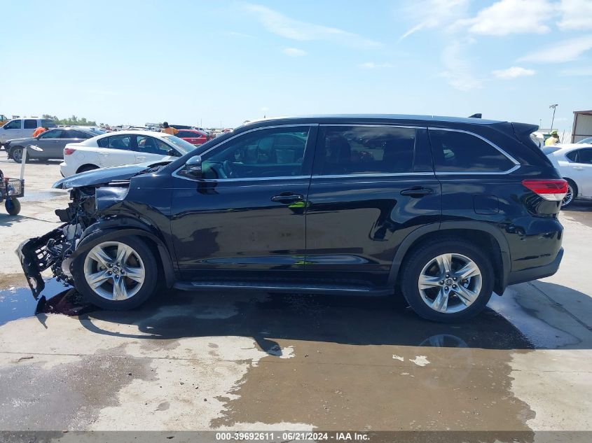 2018 Toyota Highlander Limited VIN: 5TDYZRFH8JS237800 Lot: 39692611