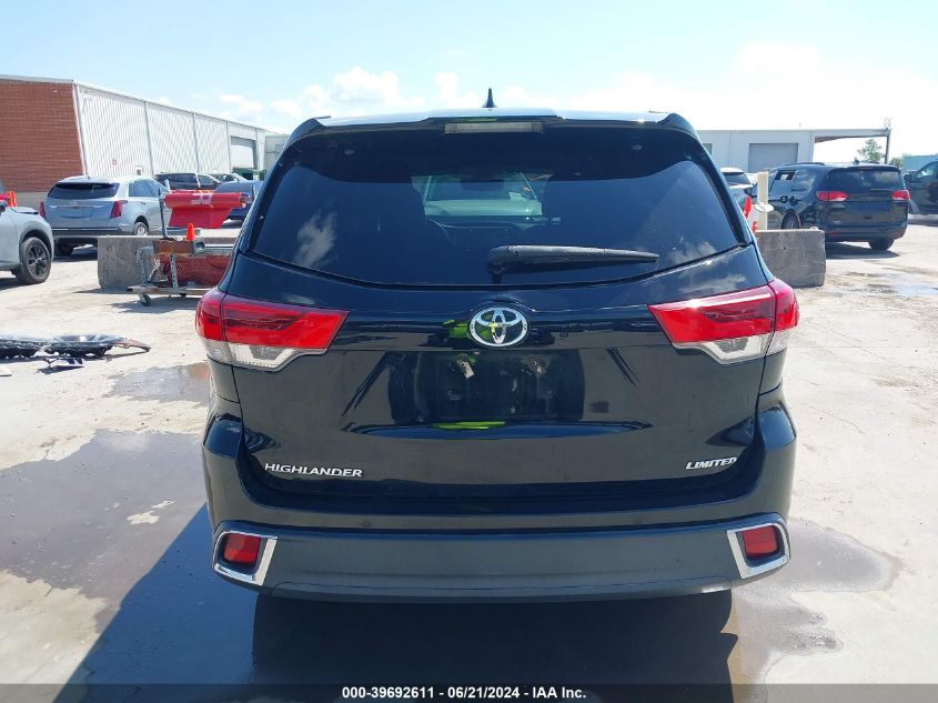 2018 Toyota Highlander Limited VIN: 5TDYZRFH8JS237800 Lot: 39692611