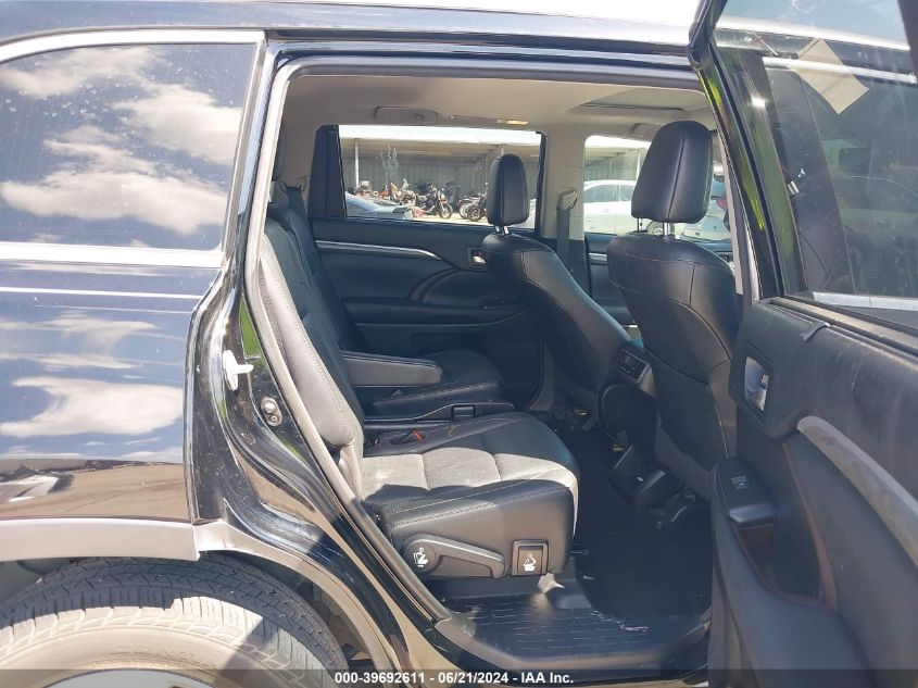 2018 Toyota Highlander Limited VIN: 5TDYZRFH8JS237800 Lot: 39692611