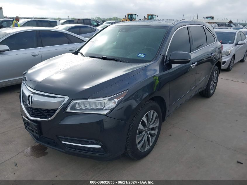 2016 Acura Mdx Technology VIN: 5FRYD4H41GB032259 Lot: 39692633