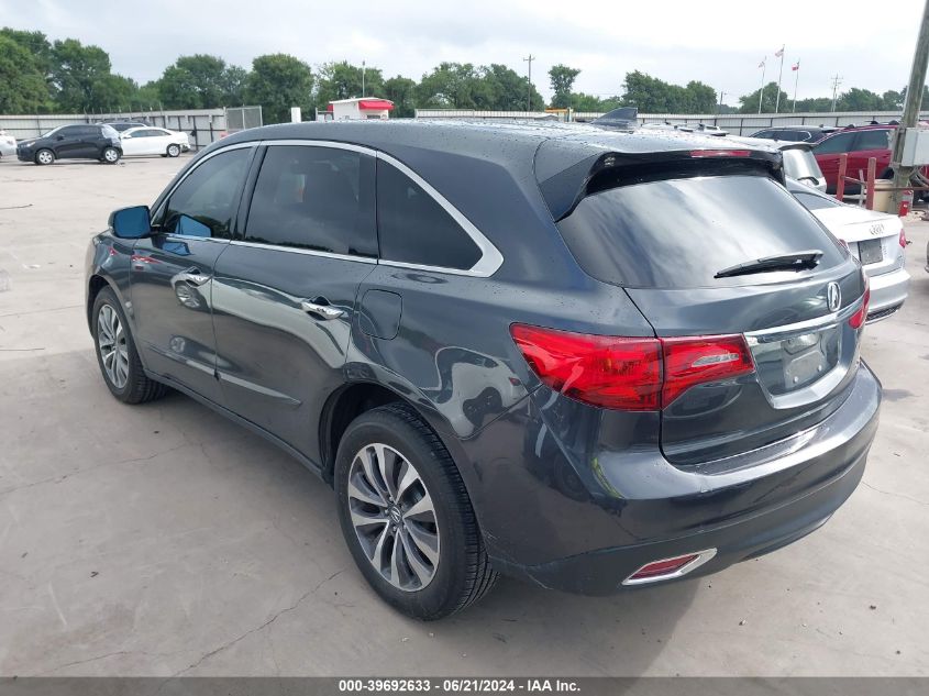 2016 Acura Mdx Technology VIN: 5FRYD4H41GB032259 Lot: 39692633