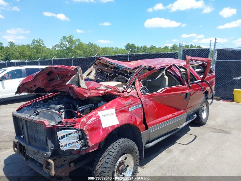 2005 Ford Excursion Xls/Xlt VIN: 1FMSU41P25ED43169 Lot: 39692640