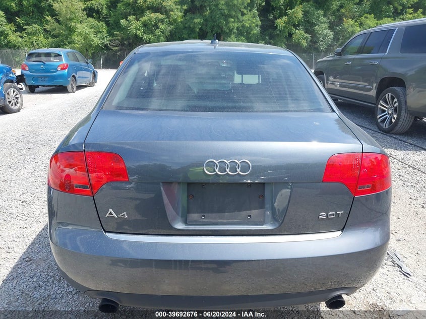 2007 Audi A4 2.0T VIN: WAUAF78E27A250711 Lot: 39692676