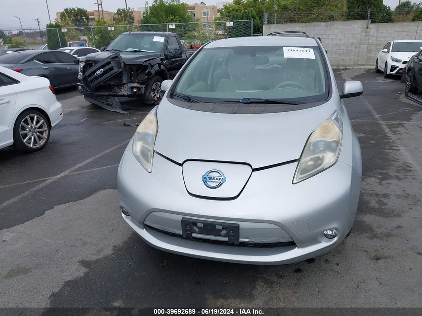 2012 Nissan Leaf Sl VIN: JN1AZ0CP8CT021865 Lot: 39692689
