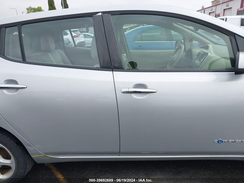 2012 Nissan Leaf Sl VIN: JN1AZ0CP8CT021865 Lot: 39692689