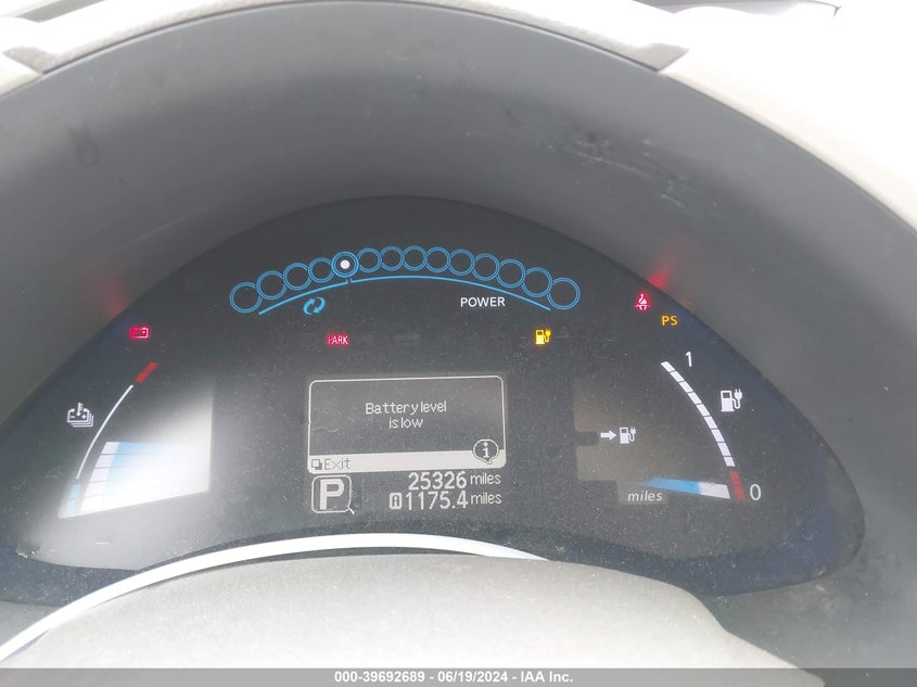 2012 Nissan Leaf Sl VIN: JN1AZ0CP8CT021865 Lot: 39692689