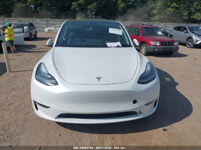 2021 TESLA MODEL Y LONG RANGE DUAL MOTOR ALL-WHEEL DRIVE - 5YJYGDEE7MF262714