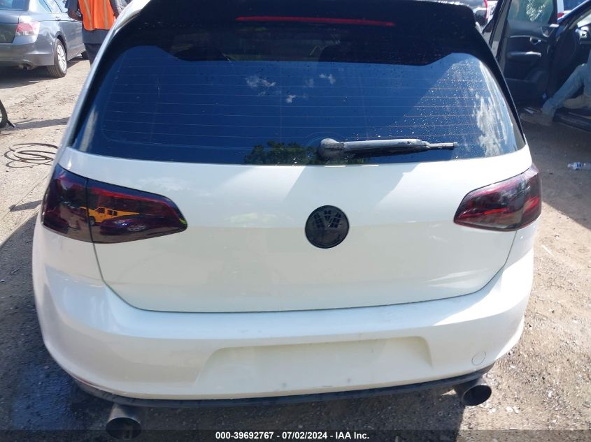 2016 VOLKSWAGEN GOLF GTI AUTOBAHN W/PERFORMANCE PACKAGE 4-DOOR - 3VW447AU4GM006677