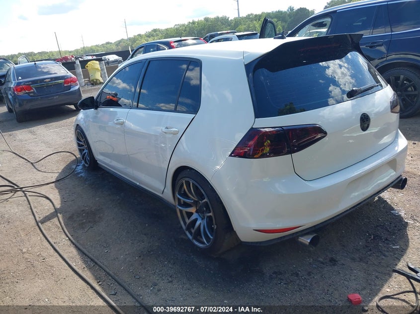 2016 VOLKSWAGEN GOLF GTI AUTOBAHN W/PERFORMANCE PACKAGE 4-DOOR - 3VW447AU4GM006677