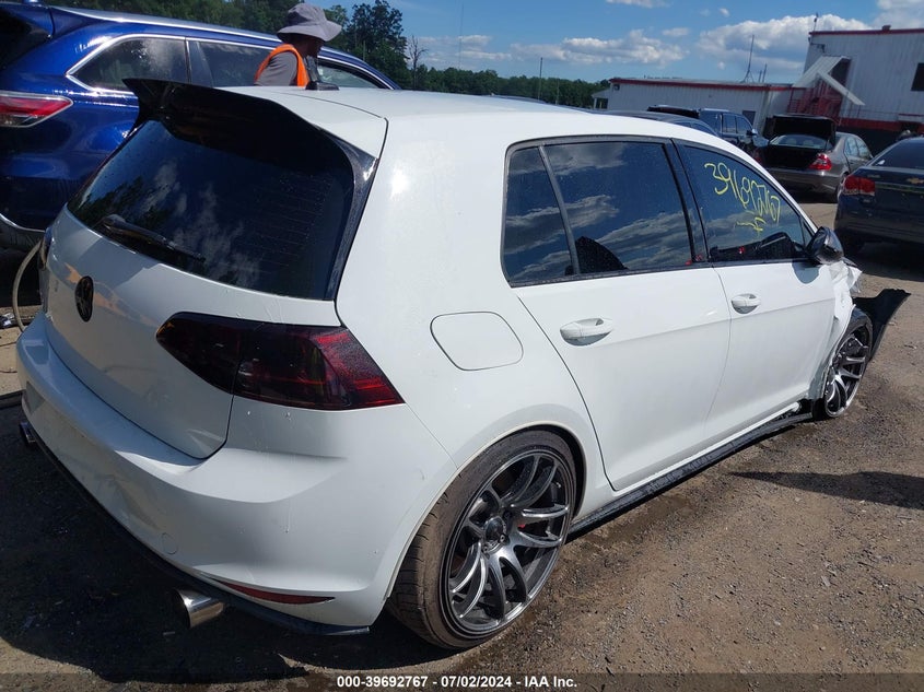 2016 VOLKSWAGEN GOLF GTI AUTOBAHN W/PERFORMANCE PACKAGE 4-DOOR - 3VW447AU4GM006677