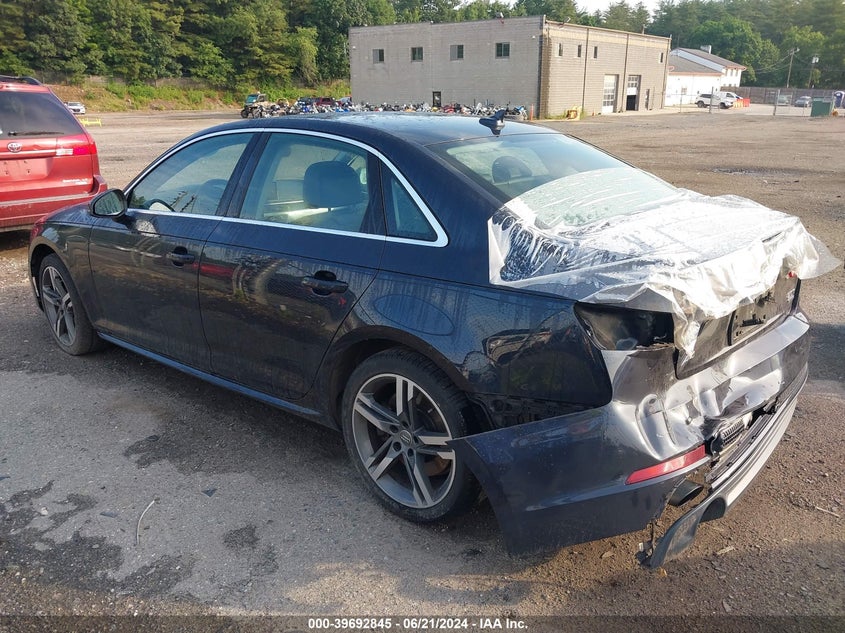 VIN WAUENAF41HN068973 2017 AUDI A4 PREMIUM PLUS
