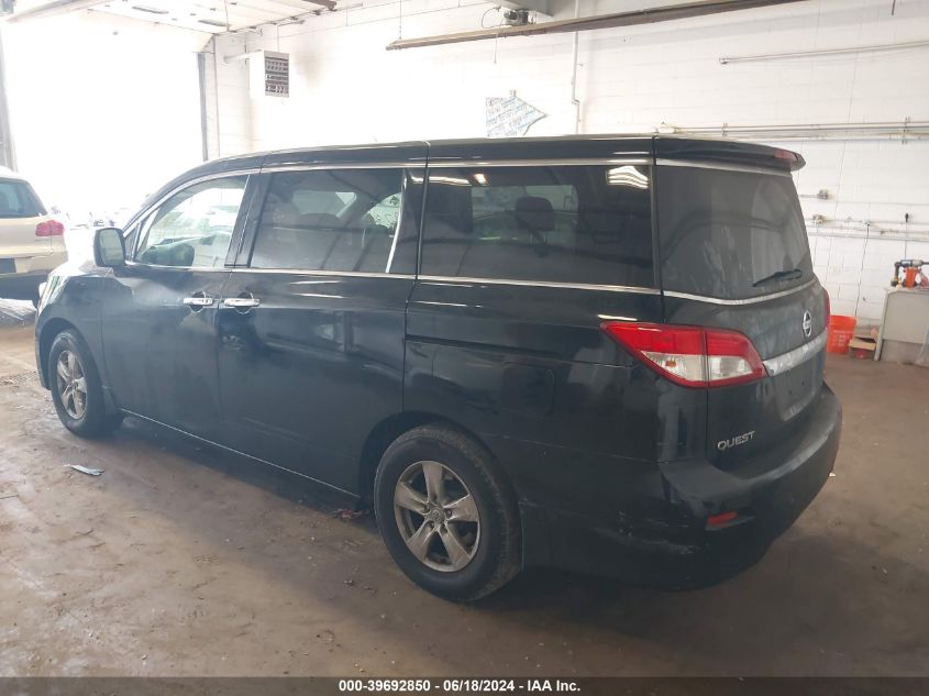 2015 Nissan Quest Sv VIN: JN8AE2KP2F9131192 Lot: 39692850