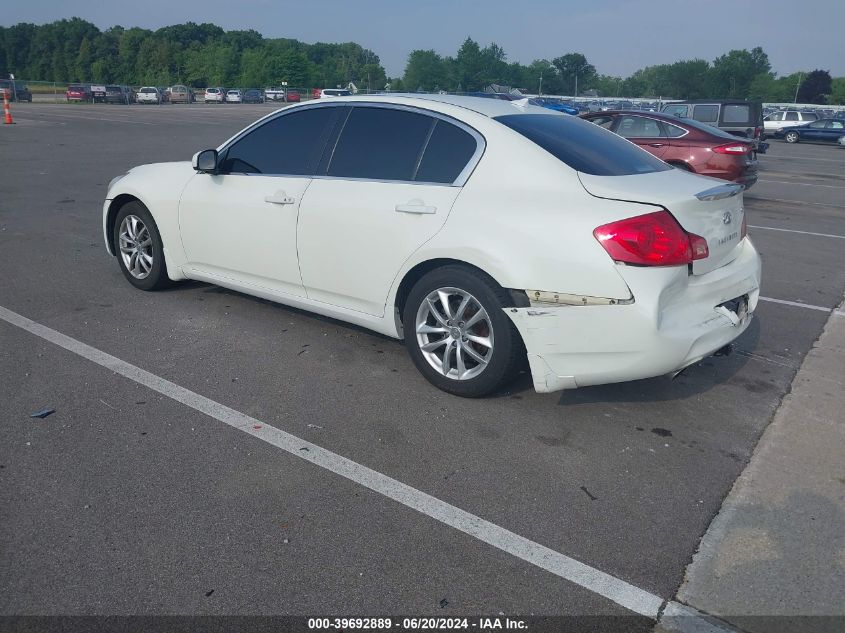 2008 Infiniti G35X VIN: JNKBV61F58M252927 Lot: 39692889