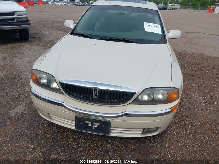 2001 Lincoln Ls V8 Auto VIN: 1LNHM87A11Y601162 Lot: 39692893