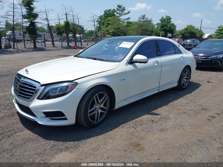 2015 Mercedes-Benz S 550 4Matic VIN: WDDUG8FB9FA180964 Lot: 39692966