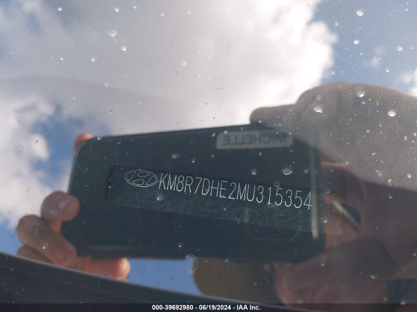 2021 Hyundai Palisade Calligraphy VIN: KM8R7DHE2MU315354 Lot: 39692980