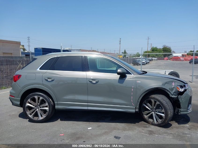 2019 Audi Q3 2.0T S Line Premium VIN: WA1EECF31K1074996 Lot: 39692982