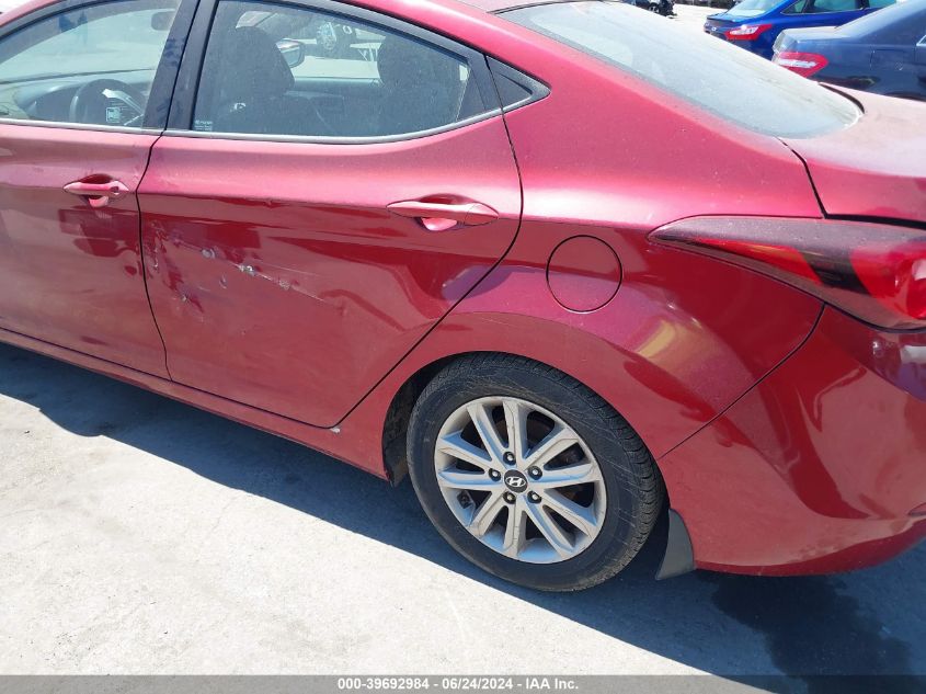 2015 Hyundai Elantra Se VIN: 5NPDH4AEXFH597858 Lot: 39692984