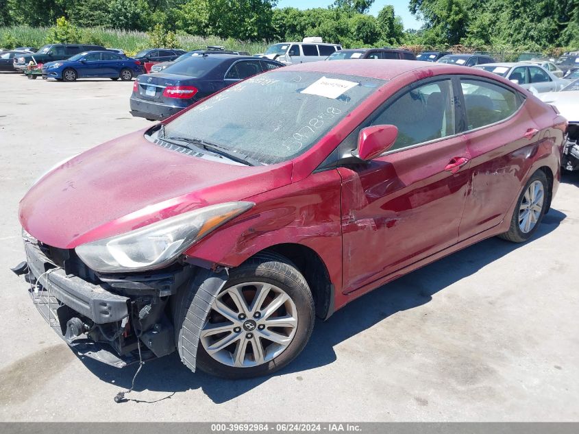 5NPDH4AEXFH597858 2015 Hyundai Elantra Se