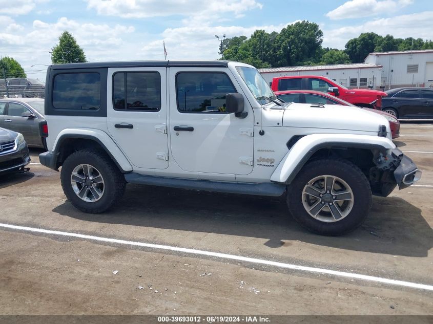 2019 Jeep Wrangler Unlimited Sahara 4X4 VIN: 1C4HJXEG1KW527821 Lot: 39693012