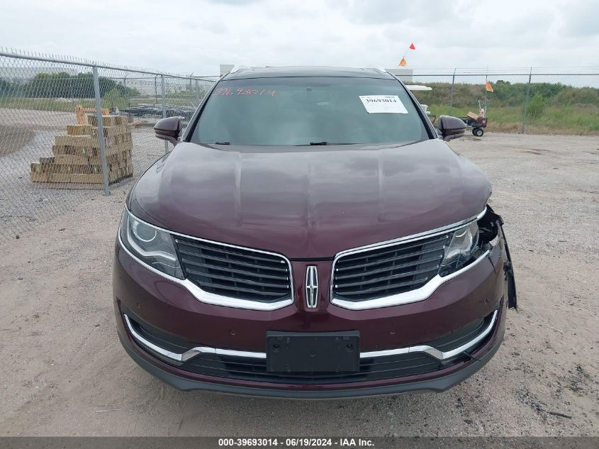 2018 Lincoln Mkx Reserve VIN: 2LMPJ8LR1JBL17838 Lot: 39693014