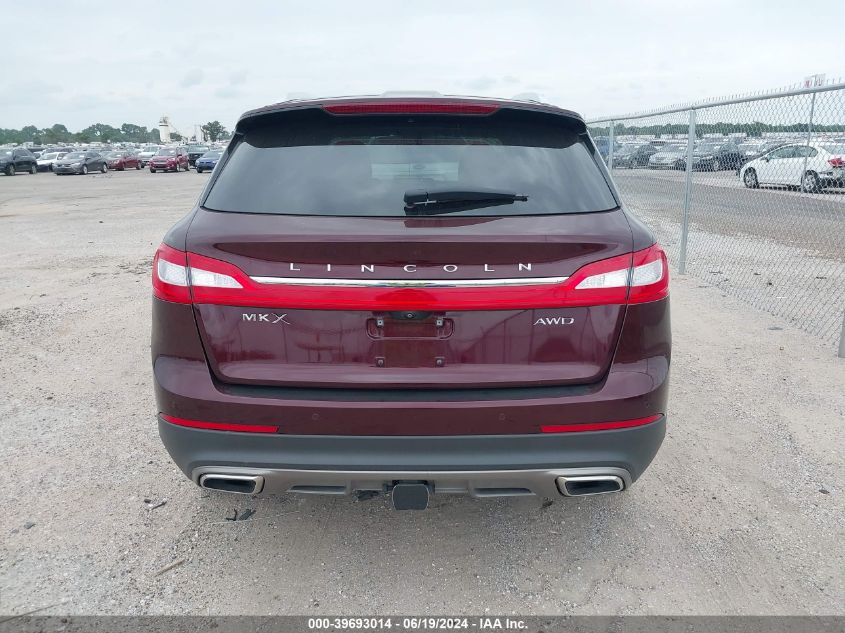 2018 Lincoln Mkx Reserve VIN: 2LMPJ8LR1JBL17838 Lot: 39693014